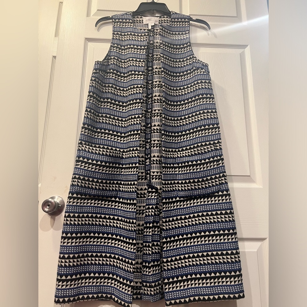 BCBG Generation Long Cardigan Vest Size Large